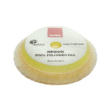 RUPES 3.5" Yellow Medium Wool Pad for 3" LHR75, LHR75E, LTA75 Tools, 9.BW100M