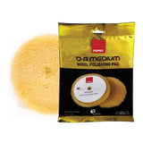 RUPES 3.5" D-A MEDIUM Yellow Wool Pad for 3" LHR75, LHR75E, LTA75 Tools, 9.BW100M