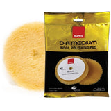 RUPES 5.75" D-A MEDIUM Yellow Wool Pad for 5" LHR15, LHR12E, LTA125, LK900E Mille Tools, 9.BW150M