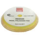 RUPES 6.75" D-A MEDIUM Yellow Wool Pad for 6" LHR21, LK900E Mille Tools, 9.BW180M, 4