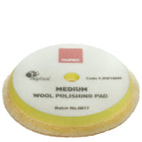 RUPES 6.75" D-A MEDIUM Yellow Wool Pad for 6" LHR21, LK900E Mille Tools, 9.BW180M, 1