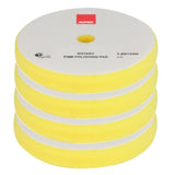 RUPES 6.25" Yellow Fine Foam Pad for LH19E Rotary Tool with 6" Backing Plate, 9.BR180M, 4-pack