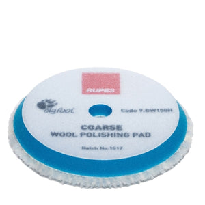 RUPES 5.75 D-A Coarse Blue Wool Pad for 5 LHR15, LHR12E, LTA125, LK900E  Mille Tools, 9.BW150H