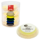 RUPES 2.5" Yellow Medium Wool Pad for 2" iBrid Nano Tools, 4-Pack, 9.BW70M
