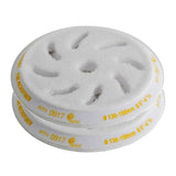 RUPES 6" Yellow Fine Microfiber Angle Pad for 5" LHR15, LHR12E, LTA125 Tools, 9.BF150FM, 2-pack