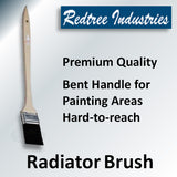 Redtree Radiator Bent Handle 2" Brush, 10033