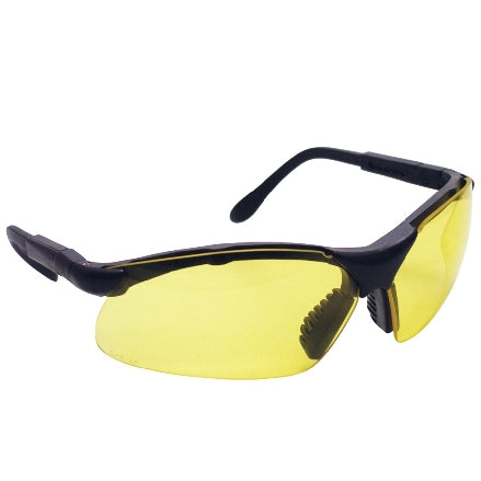 SAS Safety Sidewinders Safety Goggles, Black Frame with Yellow Lens, 541-0002
