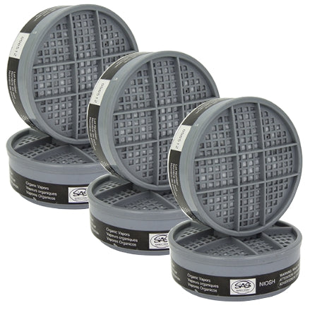 SAS Safety BreatheMate Replacement Kit OV Cartridges, 6-Pack, 300-1001