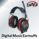 SAS Digital Earmuffs, AM/FM/MP3 Hearing Protection