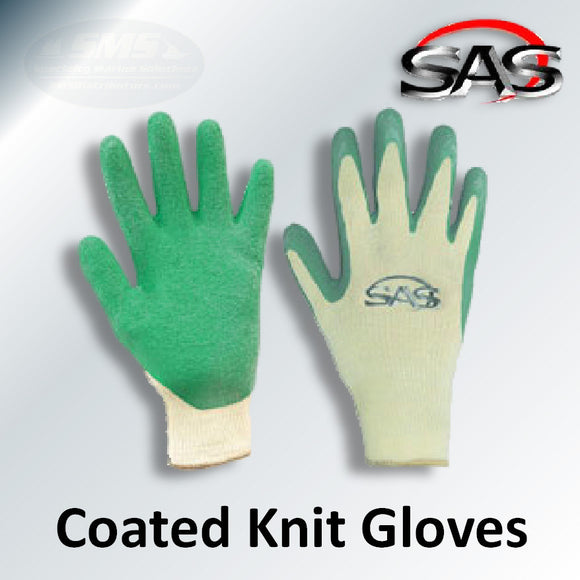 Latex Coated Cotton/Poly Knit Gloves