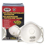 SAS Safety N95 Valved Particulate Respirator, 8611