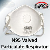 SAS Safety N95 Valved Particulate Respirator, 8611