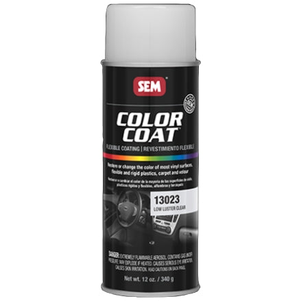 SEM 13023, Low Luster Clear Color Coat, Vinyl Paint