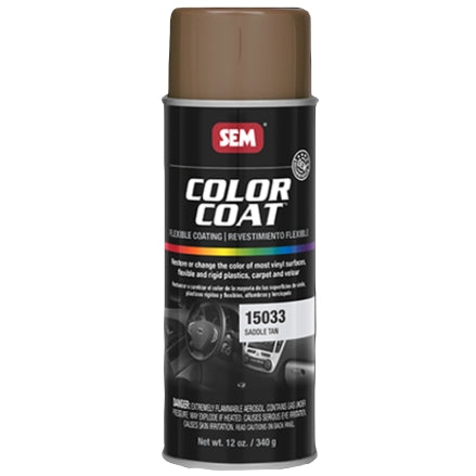 SEM 15033 Color Coat Saddle Tan, 16 oz Aerosol