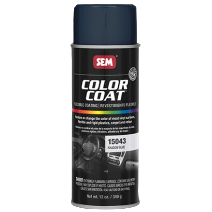SEM 15033 Color Coat Shadow Blue, 16 oz Aerosol