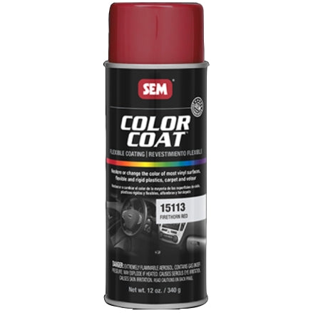 SEM 15113 Color Coat Firethorn Red, 16 oz Aerosol