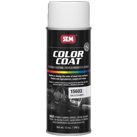 SEM 15603 Color Coat™ Sailcloth White, 16oz Aerosol