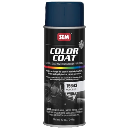 SEM 15643 Color Coat Pacific Blue, 16 oz Aerosol