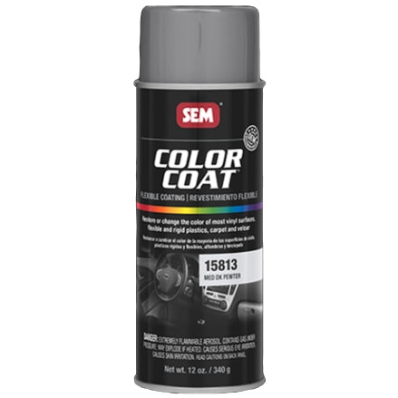 SEM 15813 Color Coat Medium Dark Pewter, 16 oz Aerosol