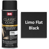 SEM 17503 Classic Coat Limo Flat Black, 16oz Aerosol