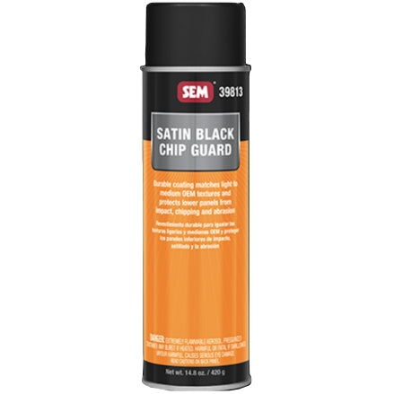 SEM 39813 Satin Black Chip Guard, 20oz Aerosol