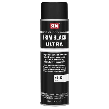SEM 49133 Trim Black Ultra Matte, 20 oz Aerosol
