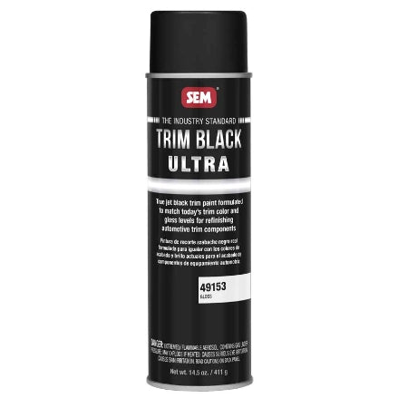 SEM 49153 Trim Black Ultra Gloss, 20 oz Aerosol