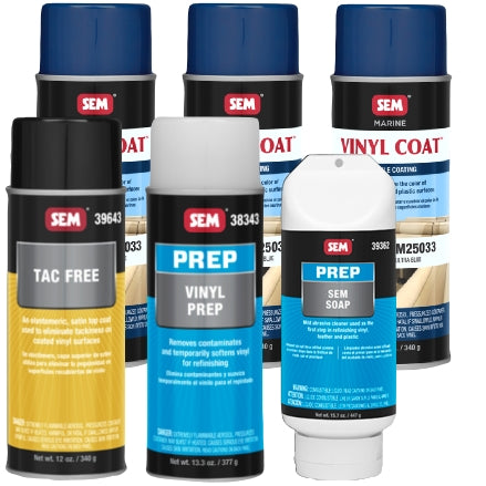 Marine Vinyl SEM M25003 Flexible Coating, 16 Oz Aerosol Can, Ultra