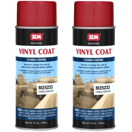 SEM M25233 Marine Vinyl Coat Formula Boats Red