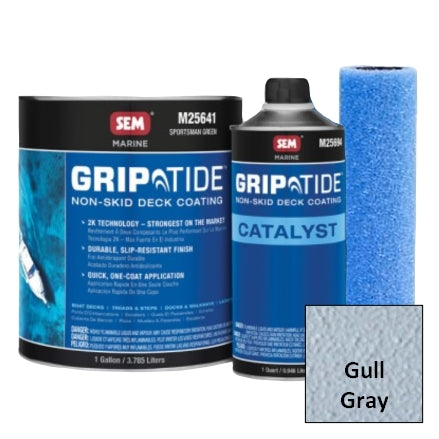 SEM M25620 GripTide Non-Skid Deck Coating Kit, Gull Gray