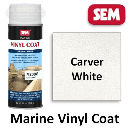 SEM M25083 Marine Vinyl Coat Carver White – SMSDistributors.com
