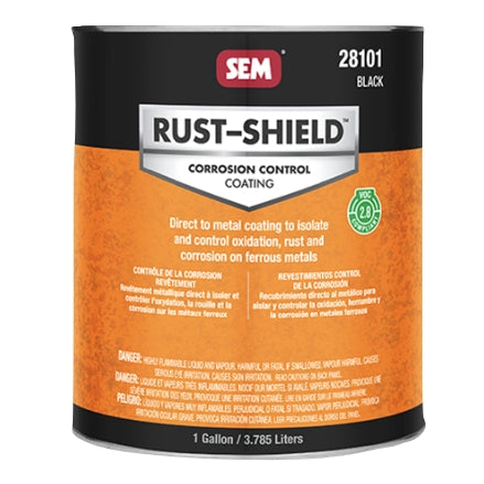 SEM 28101 2.8 VOC Rust Shield, Black, Gallon