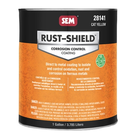 SEM 28141 2.8 VOC Rust Shield, CAT Yellow, Gallon