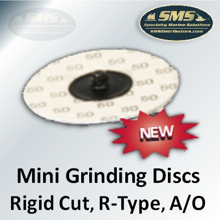 Rigid-Cut Aluminum Oxide Mini Grinding Discs, R-Type
