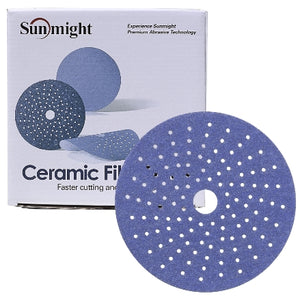 Sunmight Ceramic Film 5" Multi-Hole Vacuum Grip Sanding Discs