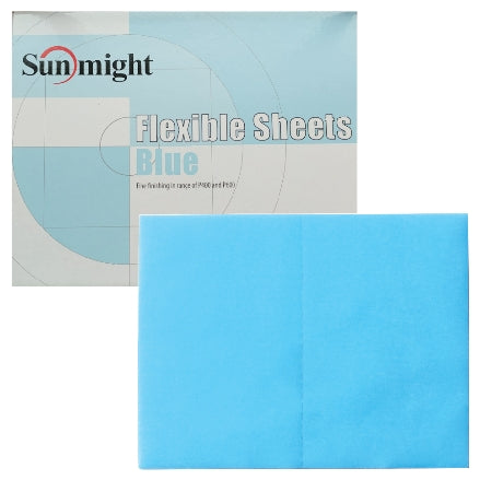 Sunmight Flexible Grip Sheets, Blue (400-600 Grit Finish), 60118