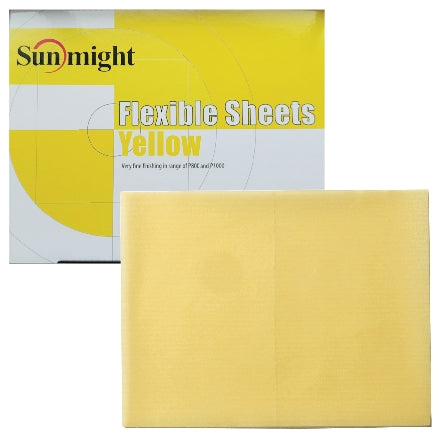 Sunmight Flexible Grip Sheets, Yellow (800-1000 Grit Finish