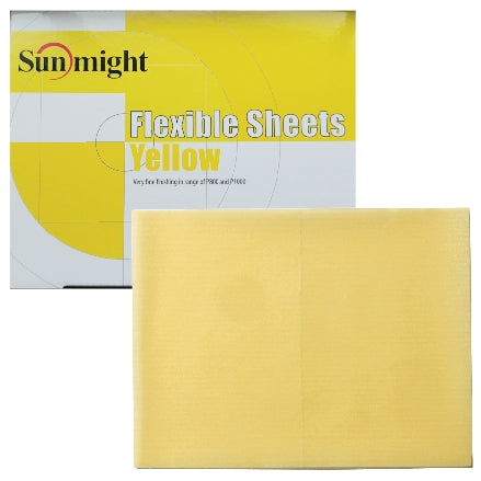 Sunmight Flexible Grip Sheets, Yellow (800-1000 Grit Finish), 60119