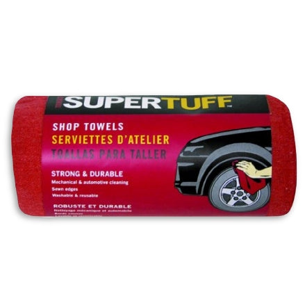 Supertuff Red Shop Towels, 32006