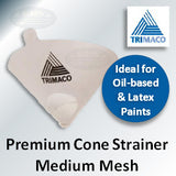 SuperTuff Paper Cone Medium Mesh Paint Strainers, 11105