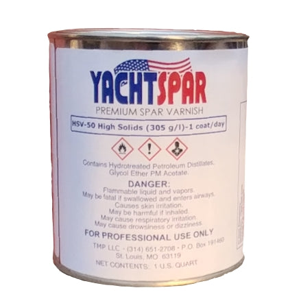 Yacht Spar HSV-50 High Solids Premium Spar Varnish, HSV-50