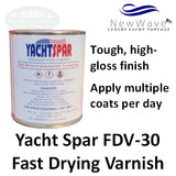Yacht Spar FDV-30 Fast Drying Premium Spar Varnish, FDV-50